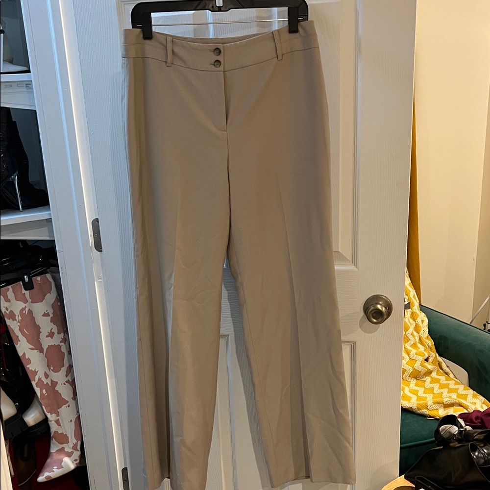 Ann Taylor Tan Wide Leg Pants